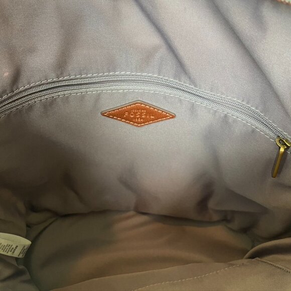 Fossil Canvas Crossbody Bucket bag - Picture 3 of 11